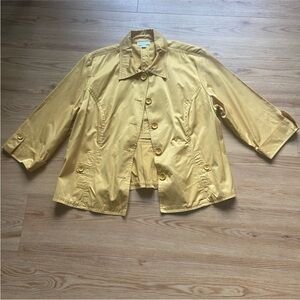 Charter Club mustard yellow blazer XL petite.